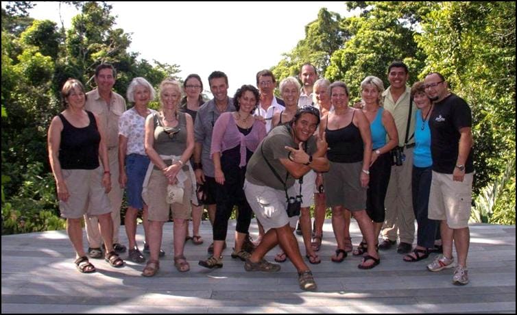 Group at the wonderful Luna Lodge on the Osa Peninsula