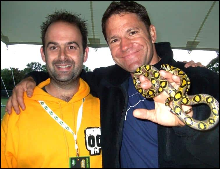 Jonathan with Steve Backshall